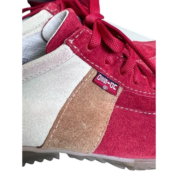 MADE IN ITALY Design Brand Suede Leather Italian Luxury Elegant Sneakers Lace 37 - Picture 8 of 16